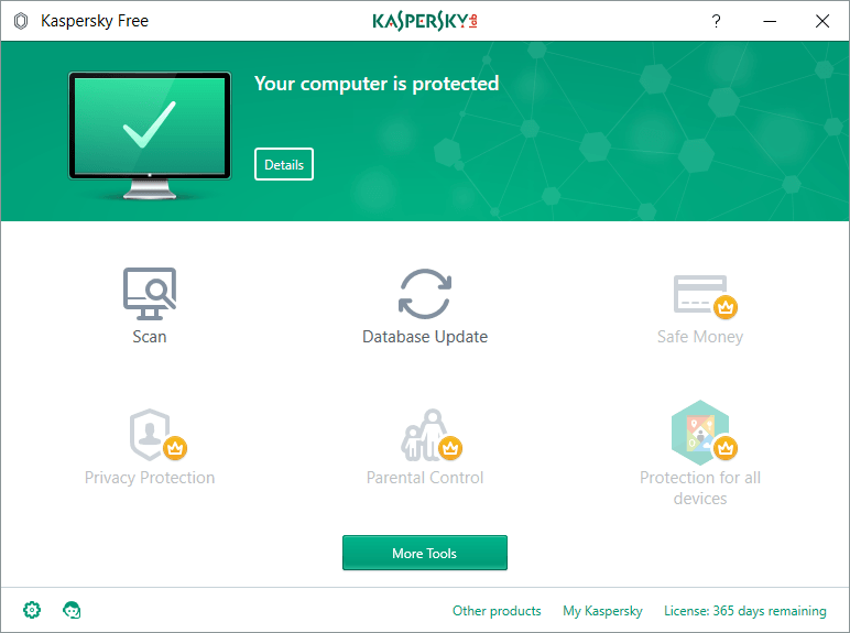 Kaspersky Free Antivirus phần mềm diệt virus miễn phí